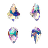Crystal AB Clothing Beads Glass Pendants, DIY Accessories
