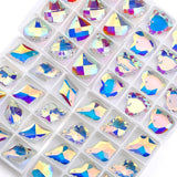Crystal AB Clothing Beads Glass Pendants, DIY Accessories