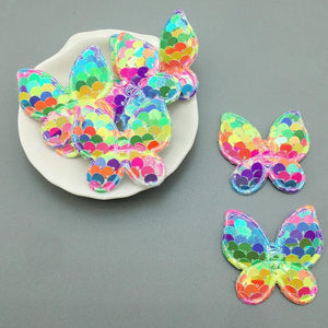 20Pcs Sparkly Butterfly Patches for Crafts Sewing DIY