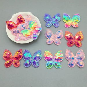 20Pcs Sparkly Butterfly Patches for Crafts Sewing DIY