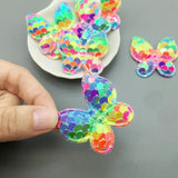 20Pcs Sparkly Butterfly Patches for Crafts Sewing DIY