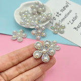 20Pcs 25mm Rhinestone Bow Tie Patches for DIY Clothes Hat Headwear