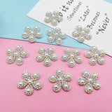 20Pcs 25mm Rhinestone Bow Tie Patches for DIY Clothes Hat Headwear