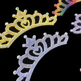 10pcs Rhinestone Crown Applique Craft Wedding Clothing Decor Patch DIY Headwear