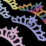10pcs Rhinestone Crown Applique Craft Wedding Clothing Decor Patch DIY Headwear
