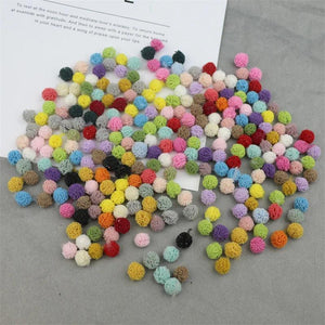 300Pcs 10mm Elastic Lace Chiffon Balls for DIY Headwear Bow Accessories