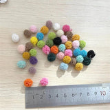 300Pcs 10mm Elastic Lace Chiffon Balls for DIY Headwear Bow Accessories