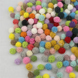 300Pcs 10mm Elastic Lace Chiffon Balls for DIY Headwear Bow Accessories