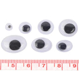 Self Adhesive Doll Eyes for DIY Crafts 4-12mm