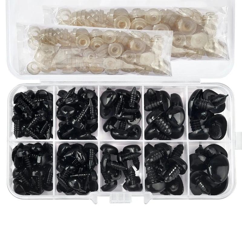 DIY Craft Eyes Noses Set Plastic Safety Doll Accessories for DIY Making