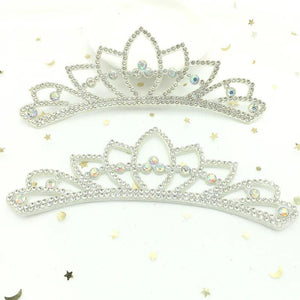 10Pcs Crown Rhinestone Patches for DIY Crafts Decor Applique Headwear
