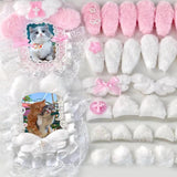 10PCS DIY Plush Ear Decoration Sewing Supplies