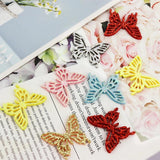 20pcs Glitter Butterfly Patches Applique for DIY Sewing on Clothes
