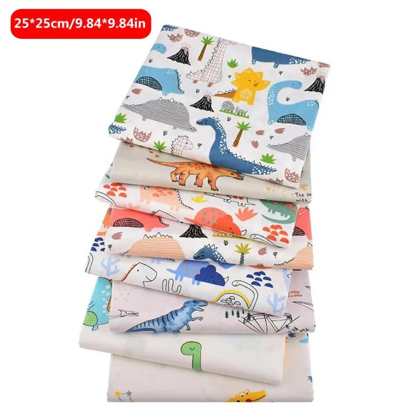 8pcs 25cm*25cm Pre-cut Cotton Craft Fabric Patchwork DIY Making Crafts