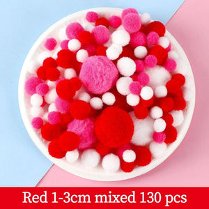 10-30mm Macaron Soft Pom Poms DIY Craft Wedding Decor