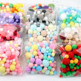 10-30mm Macaron Soft Pom Poms DIY Craft Wedding Decor
