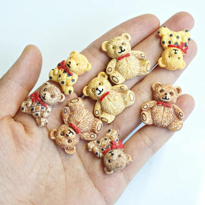 Cute Bear Rabbit Resin Accessories DIY Set