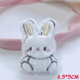 6pcs Cartoon Plush Animals Patches DIY Dog/Panda/Rabbit/Bear Accessories