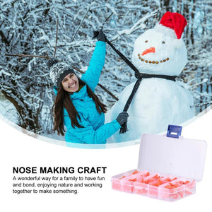 Snowman Noses For Crafts Carrot Noses DIY Christmas Snowman Decorating Craft