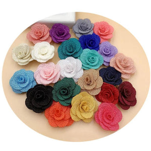 2.5CM 3D Small Rose Multicolor Petal DIY Hair Accessories 24-48pcs