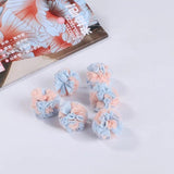 24Pcs/Lot 25mm Lace Gauze Elastic Flower Ball DIY Plush Pompom Mesh Pendant