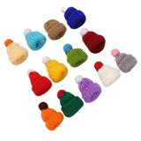 Mini Christmas Knitted Hats DIY Crafts Supplies Kids Headwear Accessories