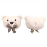 10pcs Cartoon Plush Padded Patches Bowknot Bear Appliques DIY Crafts