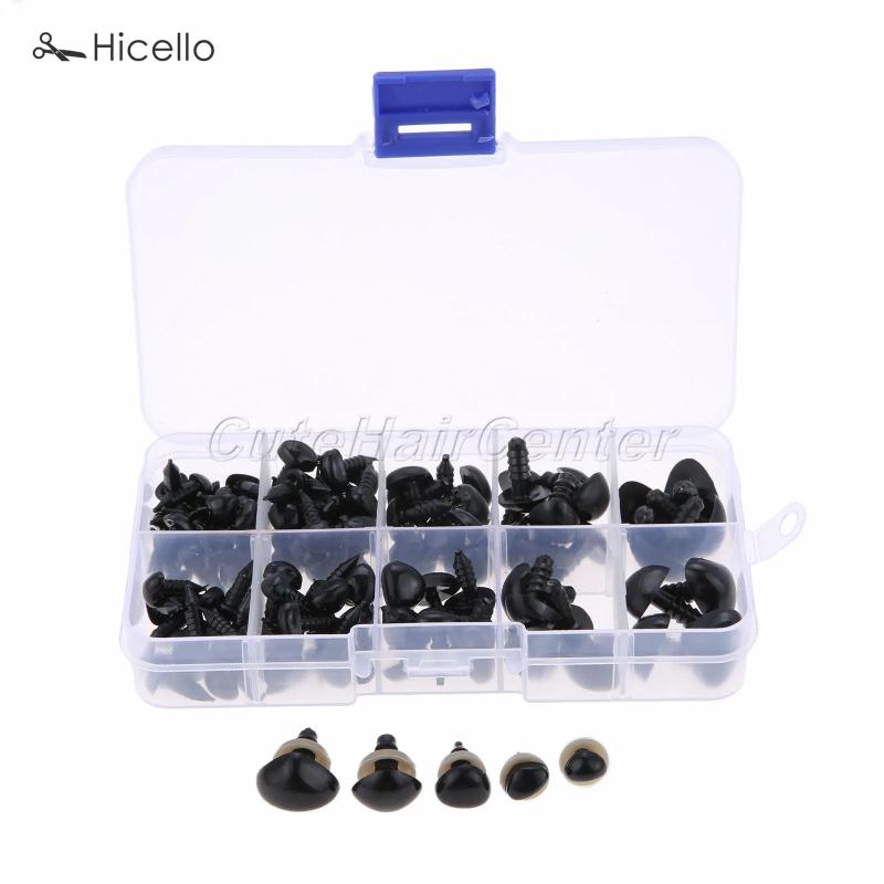 125pcs Plastic Safety Nose Triangle for Puppet Doll Teddy Bear