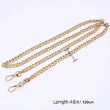 Aluminum Bag Chain Replacement Parts DIY Detachable Luggage Accessories
