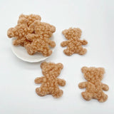 20Pcs Teddy Plush Bear Head Appliques for Sewing DIY Decor Accessories