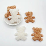 20Pcs Teddy Plush Bear Head Appliques for Sewing DIY Decor Accessories
