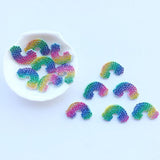 30Pcs Rainbow Crystal Rhinestone Applique for DIY Clothes Shoes Hat Sewing Patch