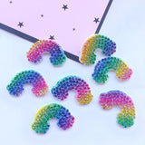 30Pcs Rainbow Crystal Rhinestone Applique for DIY Clothes Shoes Hat Sewing Patch