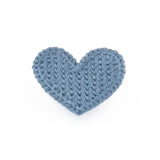 20 Pcs Mini Heart Cotton Knitting Flower for Decoration DIY Crafts