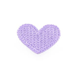 20 Pcs Mini Heart Cotton Knitting Flower for Decoration DIY Crafts
