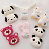 5Pcs Cartoon Plush Patches DIY Accessories Headwear Clothing Scarf Decoration