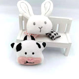 10pcs Cartoon Plush Fabric Animal Padded Appliques for DIY Kids Hair Garments