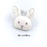 10pcs Cartoon Plush Fabric Animal Padded Appliques for DIY Kids Hair Garments