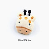 10pcs Cartoon Plush Fabric Animal Padded Appliques for DIY Kids Hair Garments