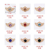 10 Pcs/Lot Angel Love Rhinestone Diamond Buttons Clasp Necklace Bracelet DIY