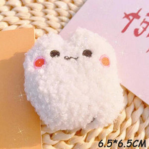 10pcs Cartoon Plush Patches DIY Furry Accessories