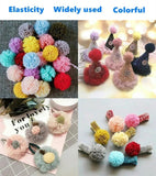 25mm Lace Gauze Pom Pom Elastic Flowers Balls DIY Plush Pompom Pendant