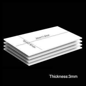 5 Sheets 3mm Foam Boards 11.8x7.8 Rectangle PVC Poster Board