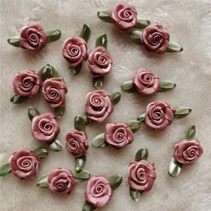 Dusty Pink Mini Artificial Rose Flowers Heads for Wedding DIY Crafts