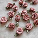 Dusty Pink Mini Artificial Rose Flowers Heads for Wedding DIY Crafts