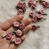 Dusty Pink Mini Artificial Rose Flowers Heads for Wedding DIY Crafts