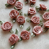 Dusty Pink Mini Artificial Rose Flowers Heads for Wedding DIY Crafts