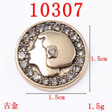 10 Pcs Pearl Crystal Rhinestone Buttons Clasp DIY Accessories