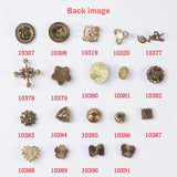 10 Pcs Pearl Crystal Rhinestone Buttons Clasp DIY Accessories