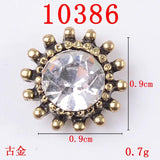 10 Pcs Pearl Crystal Rhinestone Buttons Clasp DIY Accessories